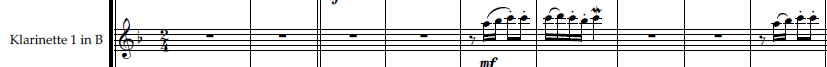 Klarinette 1 in B